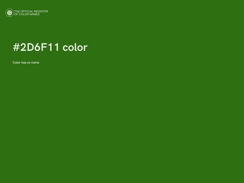 #2D6F11 color image