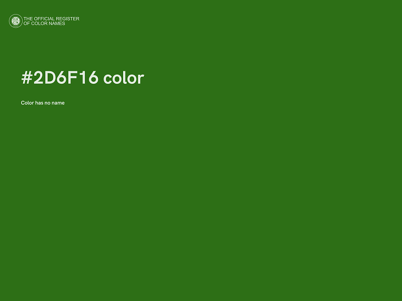 #2D6F16 color image