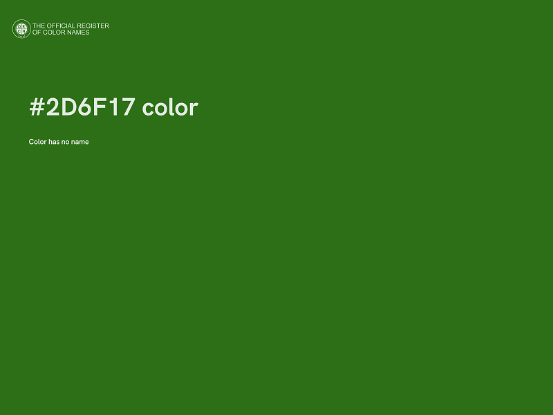 #2D6F17 color image