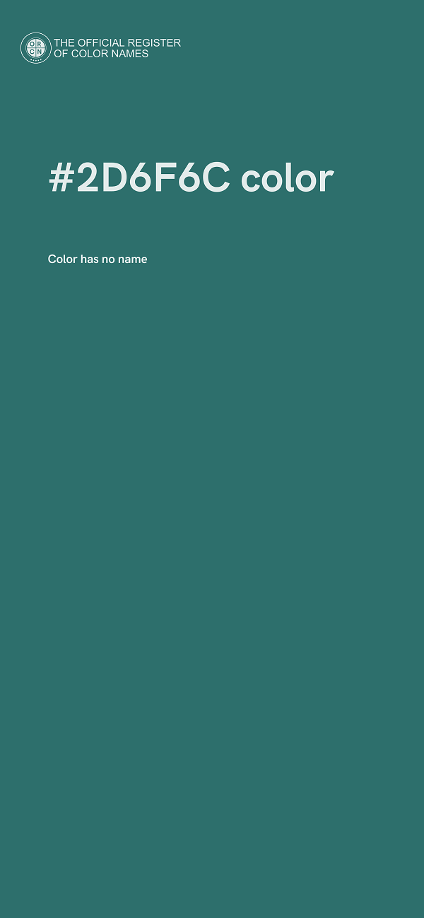 #2D6F6C color image