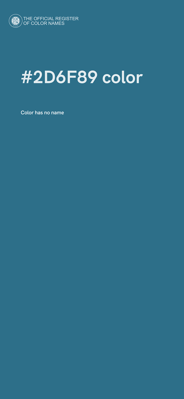 #2D6F89 color image