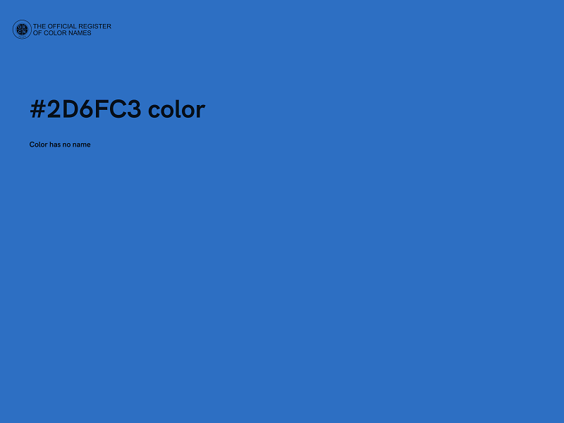 #2D6FC3 color image