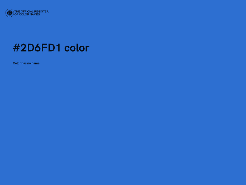 #2D6FD1 color image