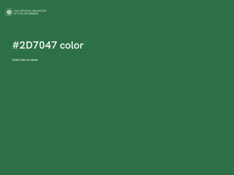 #2D7047 color image