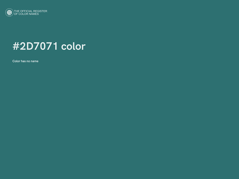 #2D7071 color image