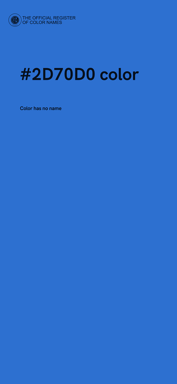 #2D70D0 color image