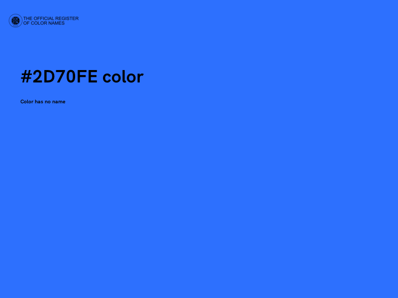 #2D70FE color image