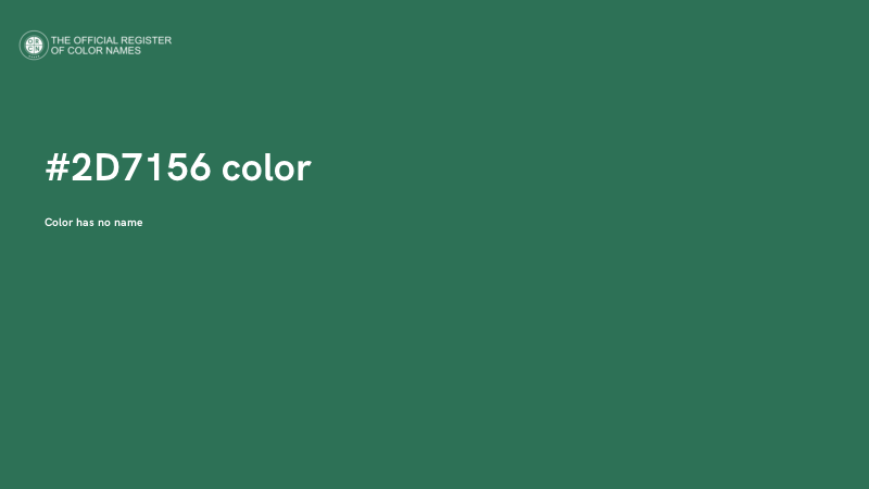 #2D7156 color image