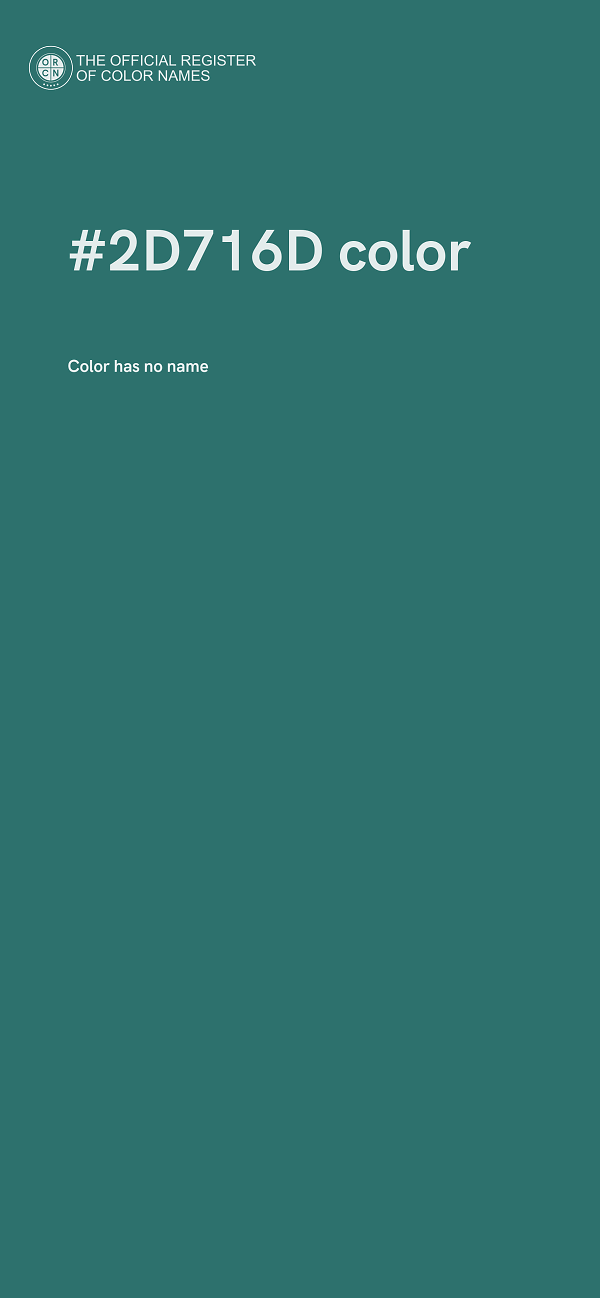 #2D716D color image