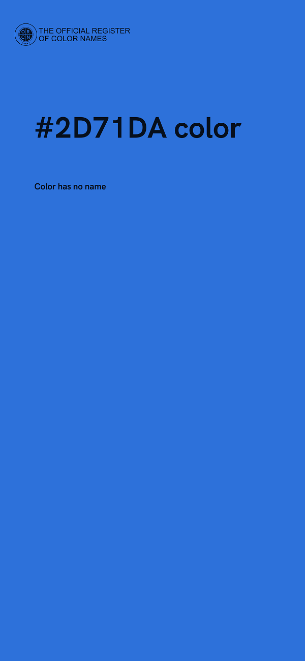 #2D71DA color image