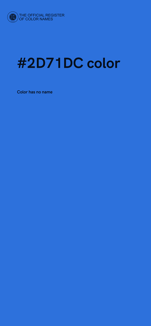 #2D71DC color image