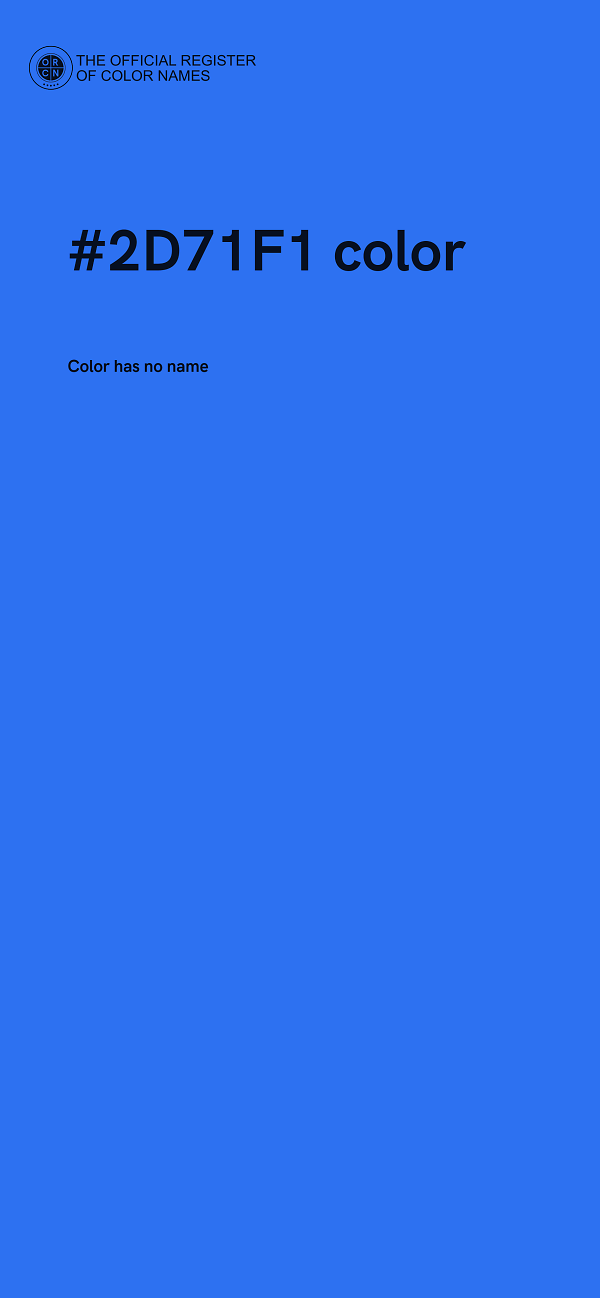 #2D71F1 color image