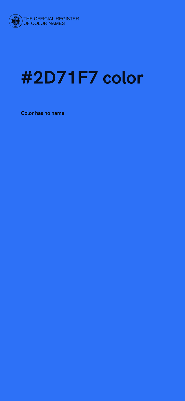 #2D71F7 color image