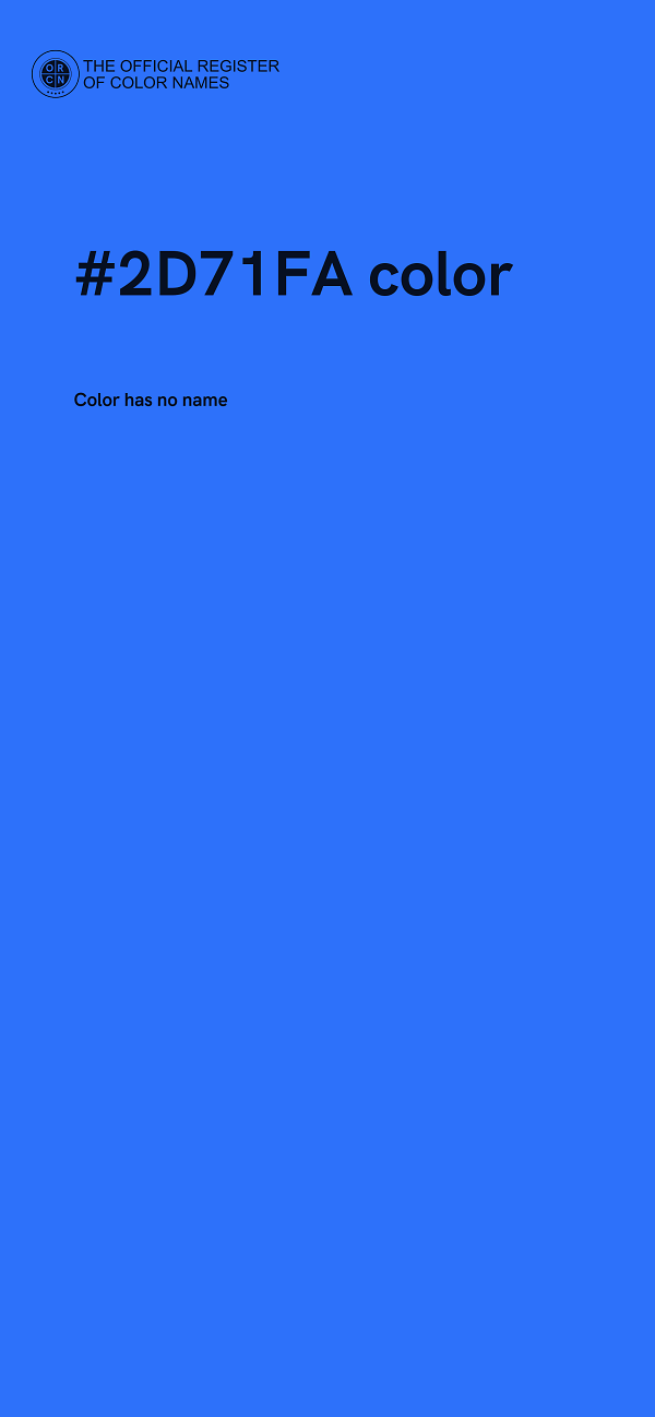 #2D71FA color image