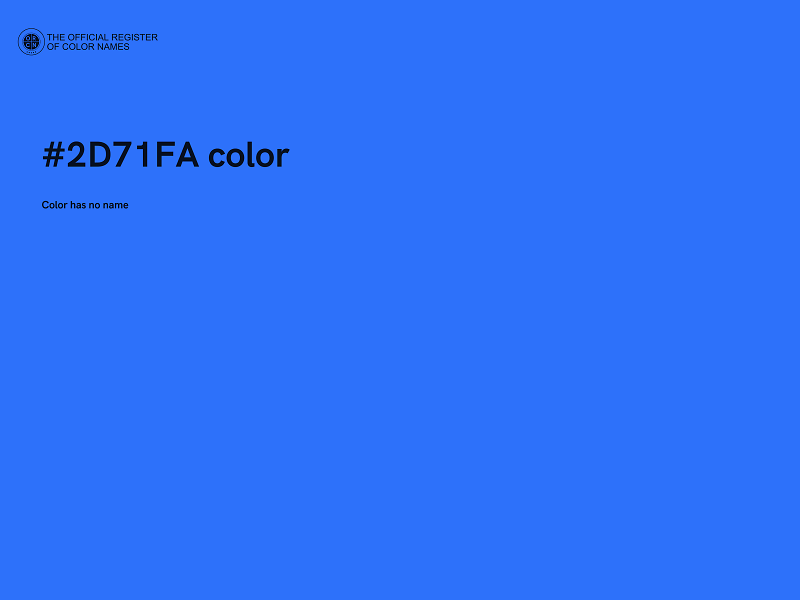 #2D71FA color image