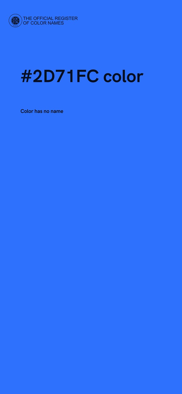 #2D71FC color image