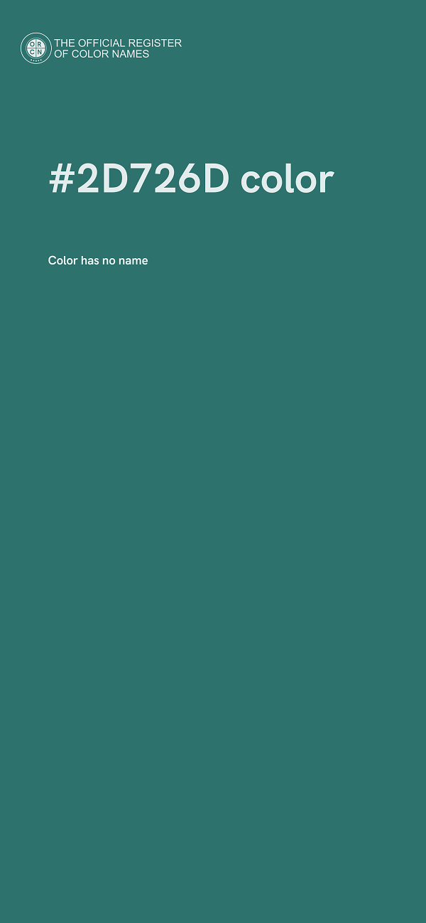#2D726D color image
