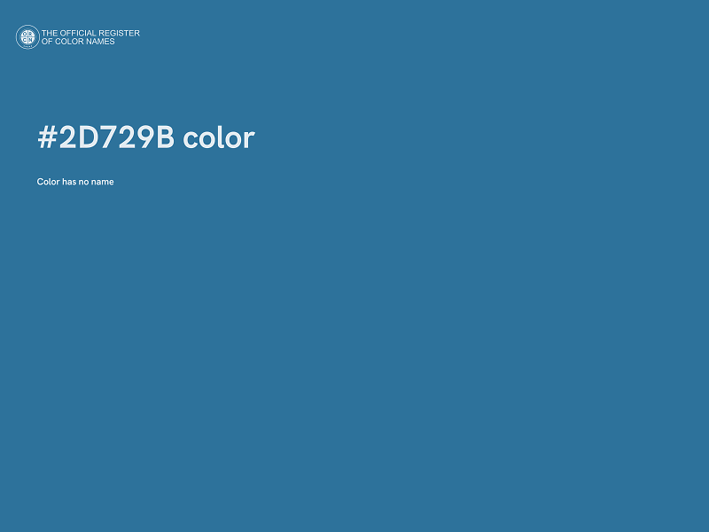 #2D729B color image