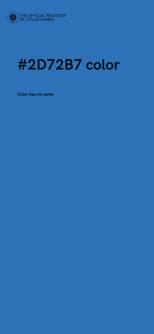 #2D72B7 color image