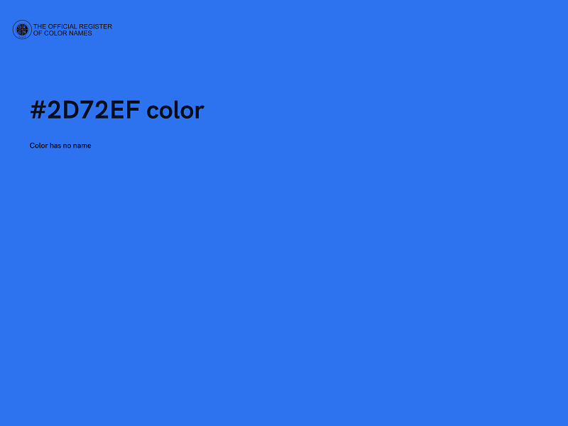 #2D72EF color image