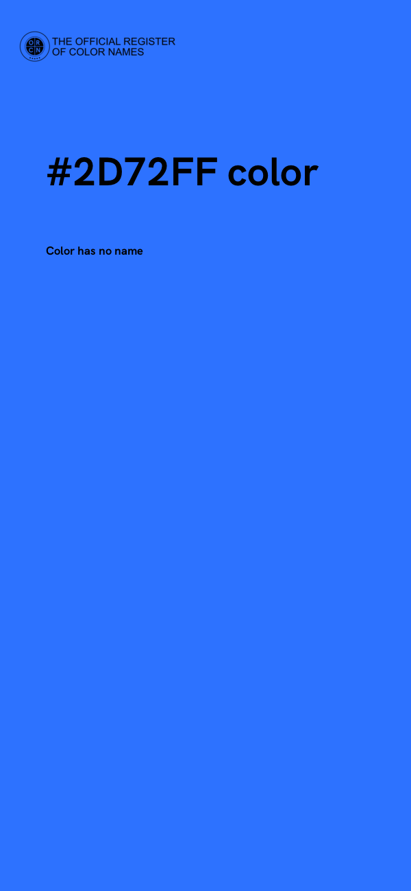 #2D72FF color image