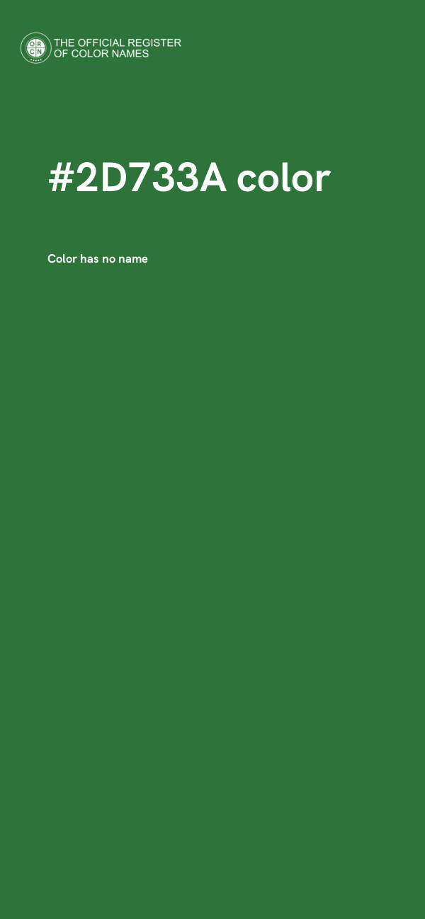 #2D733A color image