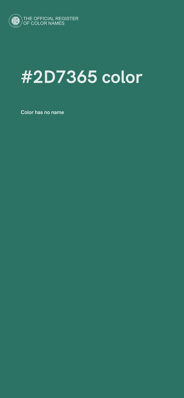 #2D7365 color image