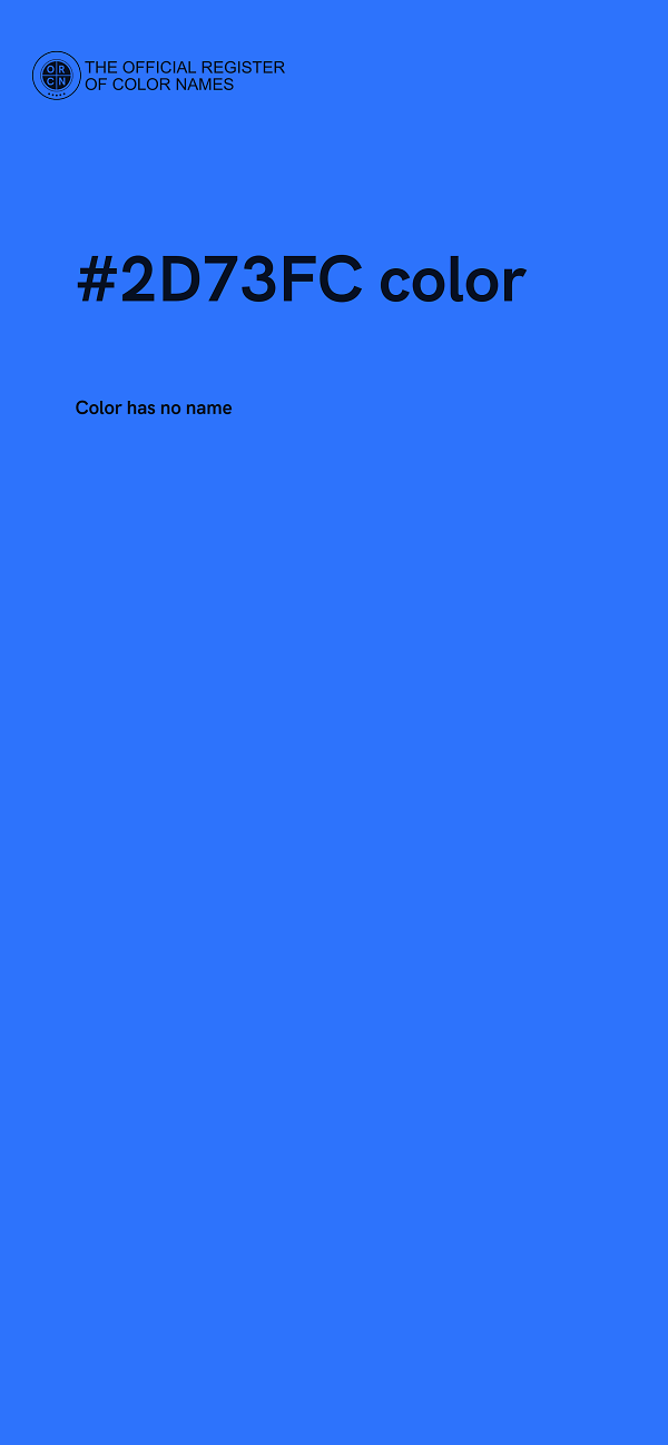 #2D73FC color image