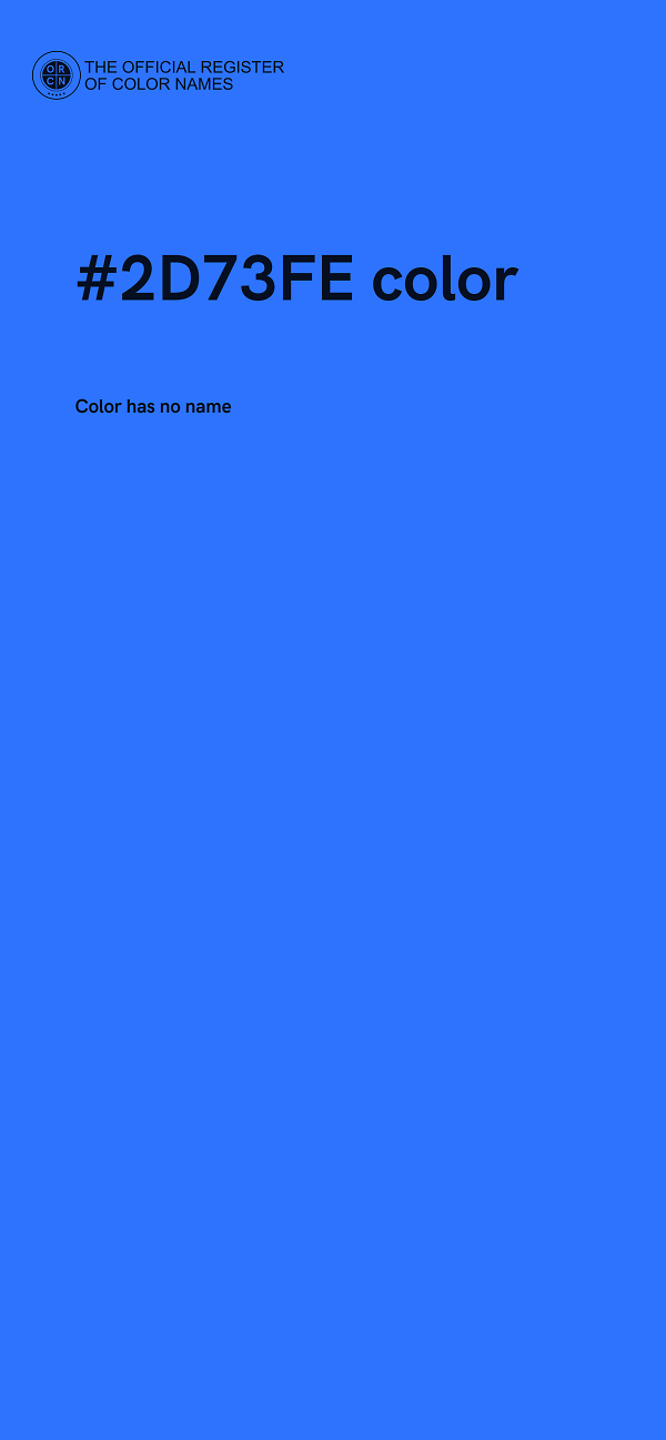 #2D73FE color image