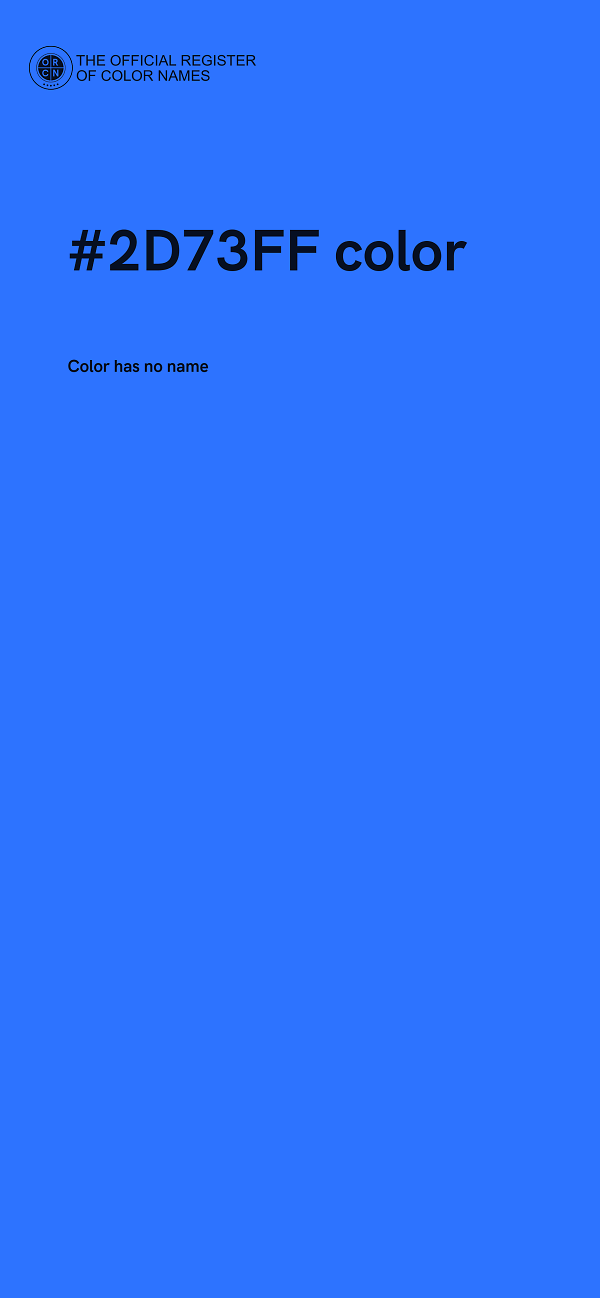 #2D73FF color image