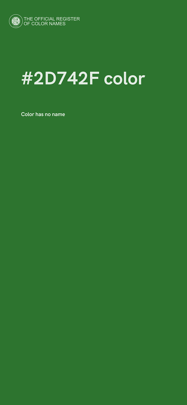 #2D742F color image