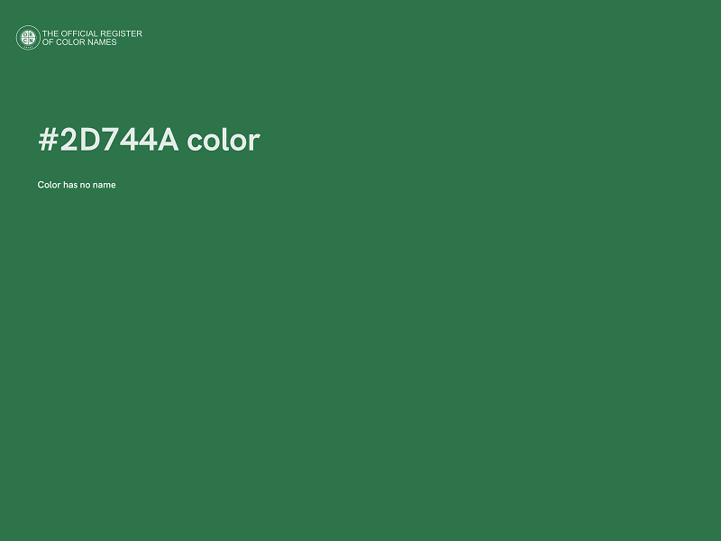 #2D744A color image