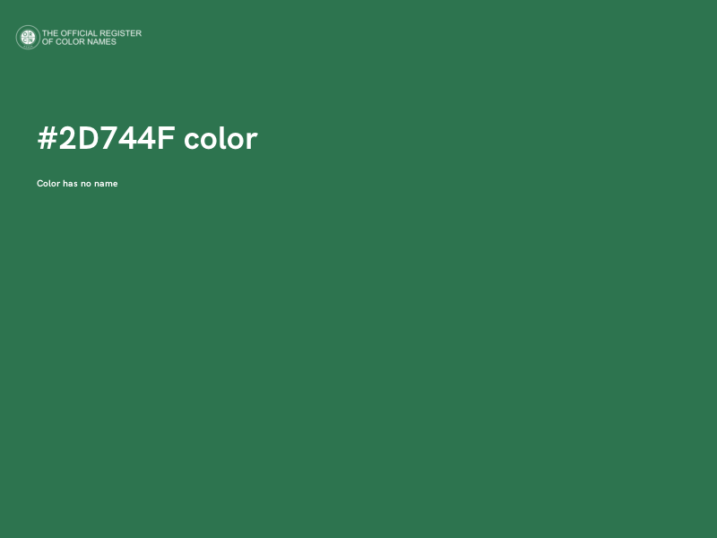 #2D744F color image