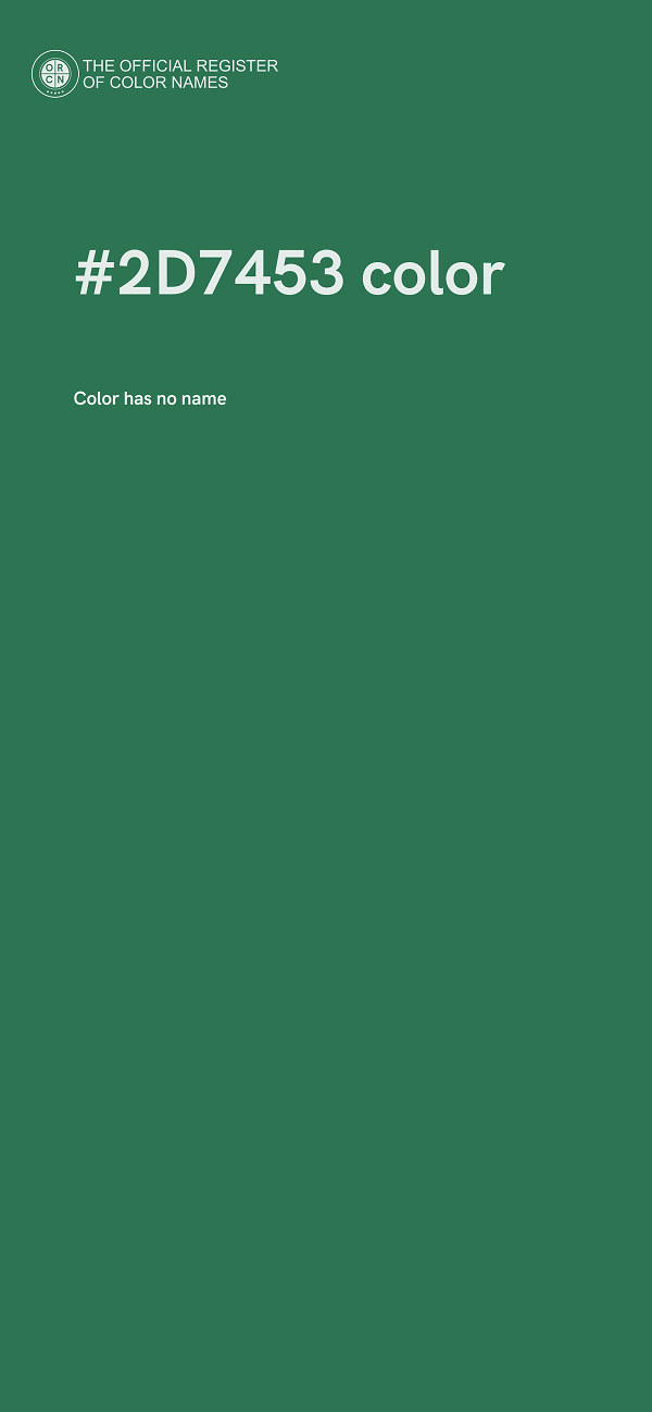 #2D7453 color image