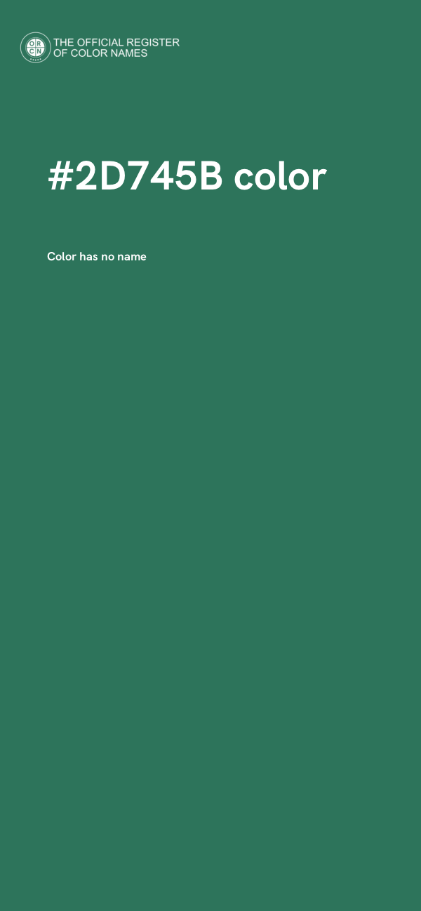 #2D745B color image