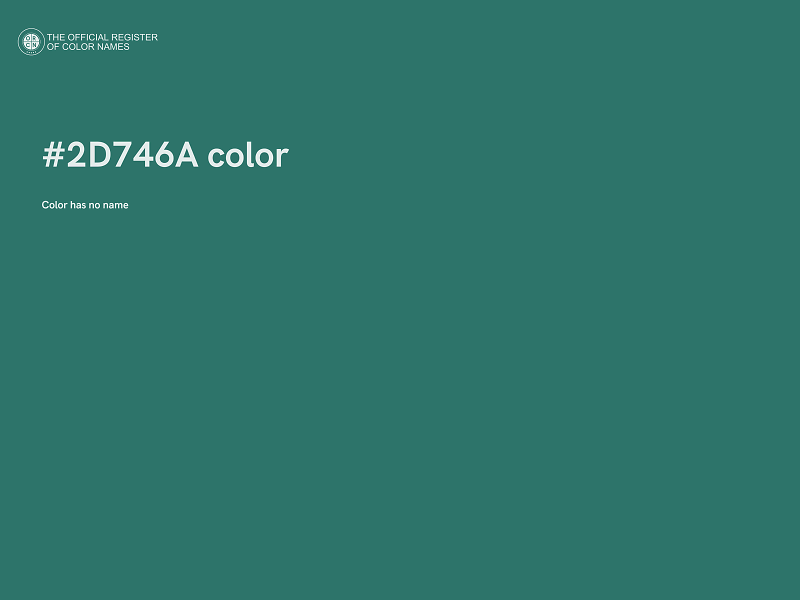 #2D746A color image