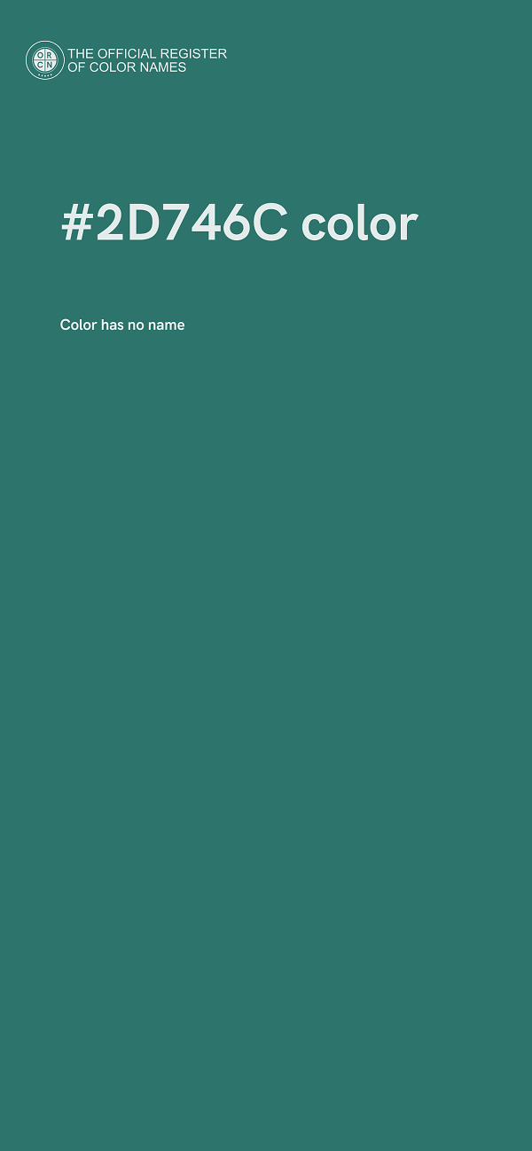 #2D746C color image