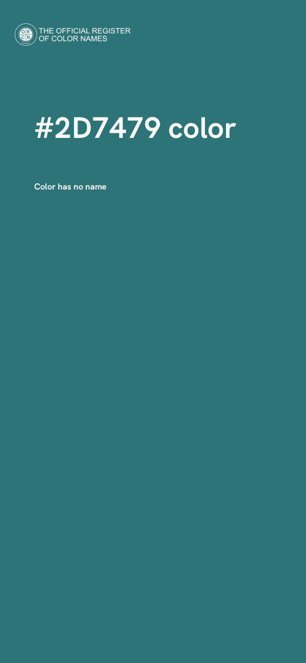 #2D7479 color image