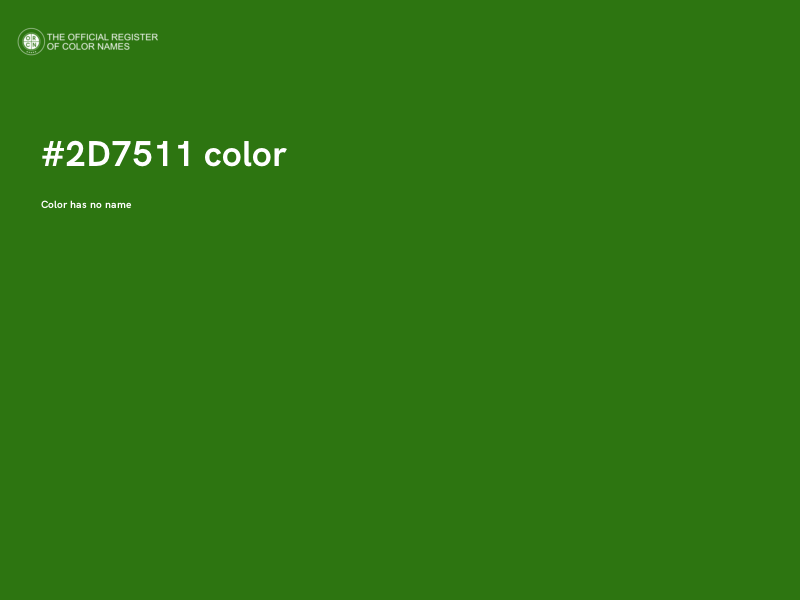 #2D7511 color image