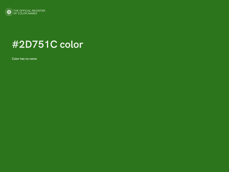 #2D751C color image