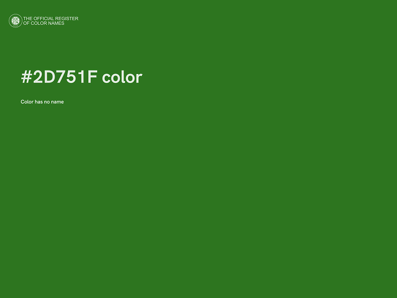 #2D751F color image