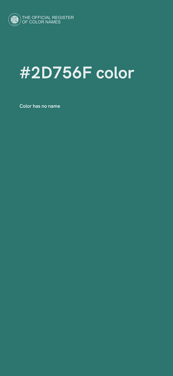 #2D756F color image