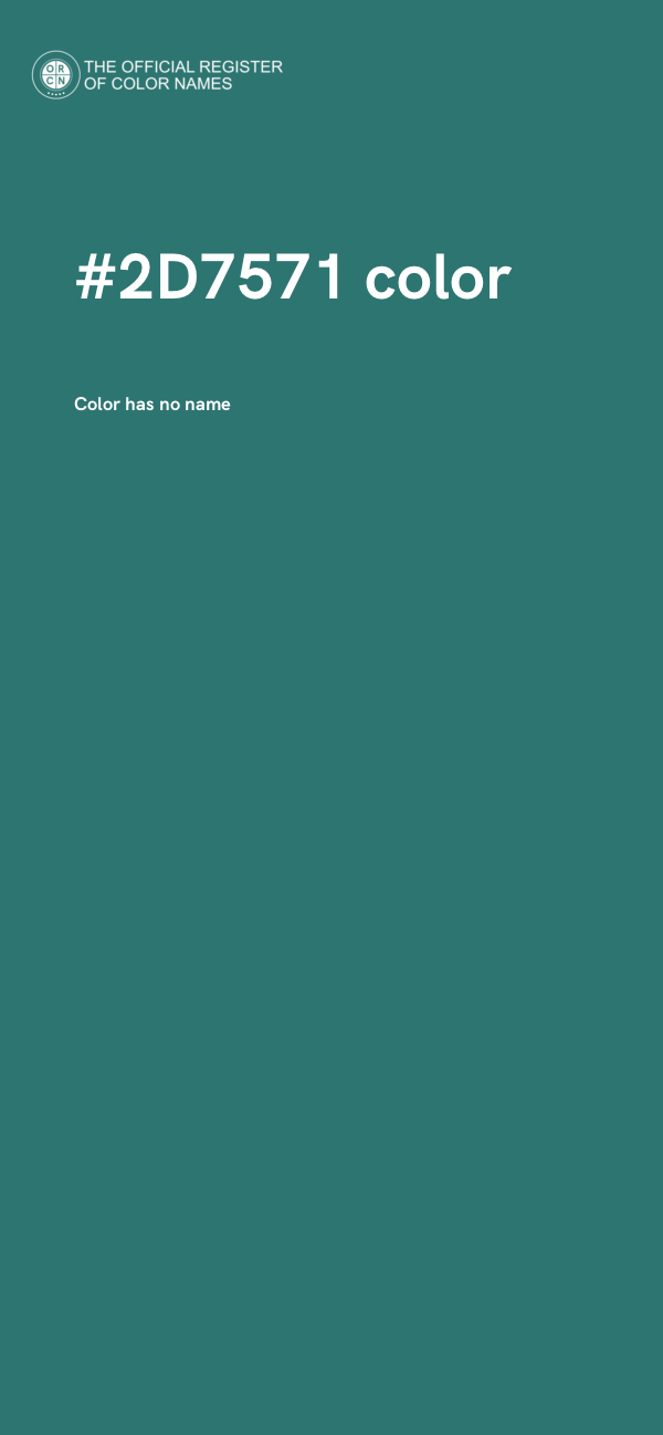 #2D7571 color image