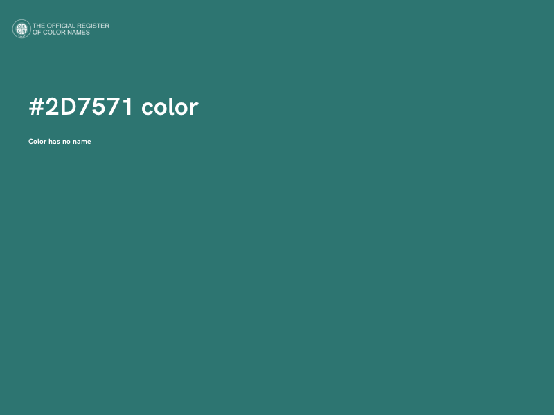 #2D7571 color image