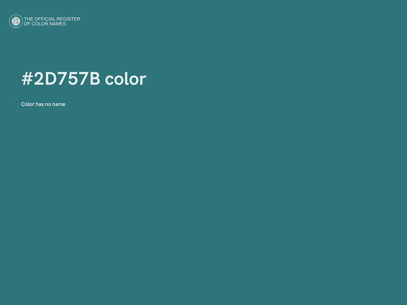 #2D757B color image