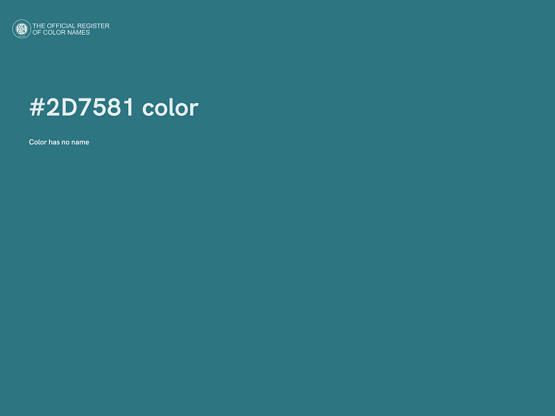 #2D7581 color image