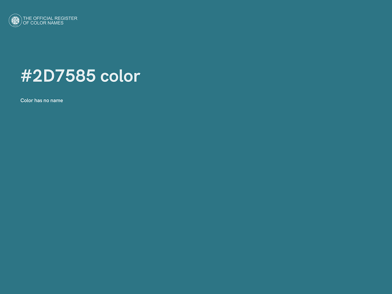 #2D7585 color image