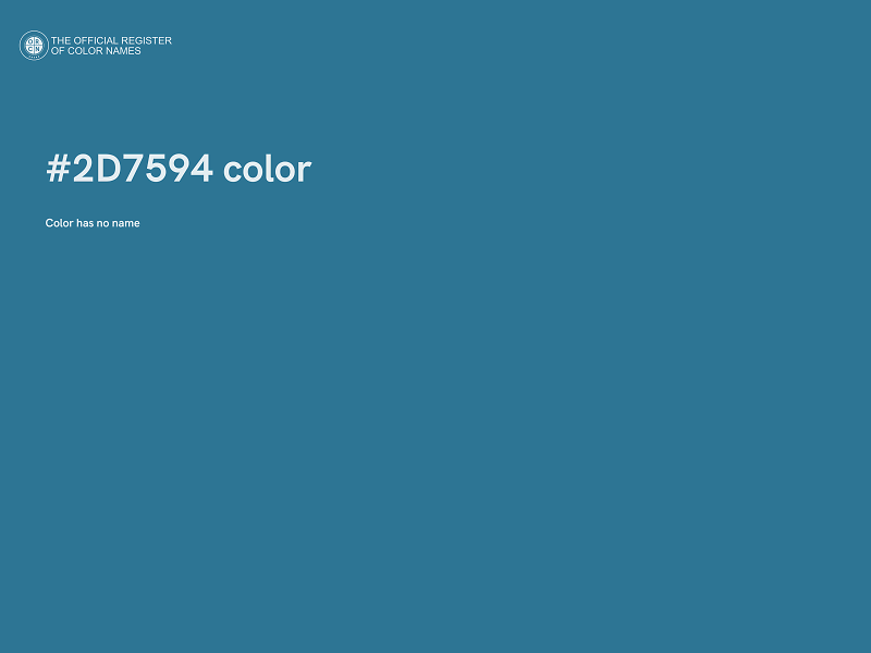 #2D7594 color image