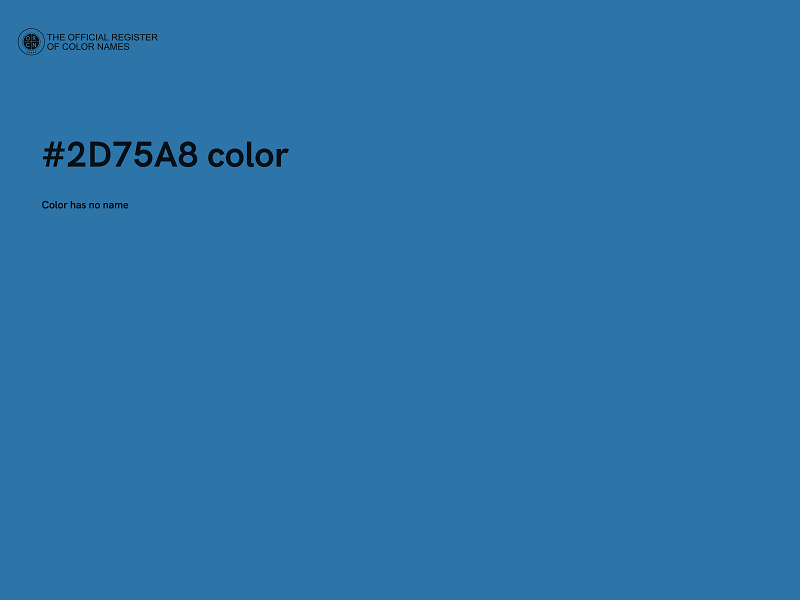 #2D75A8 color image