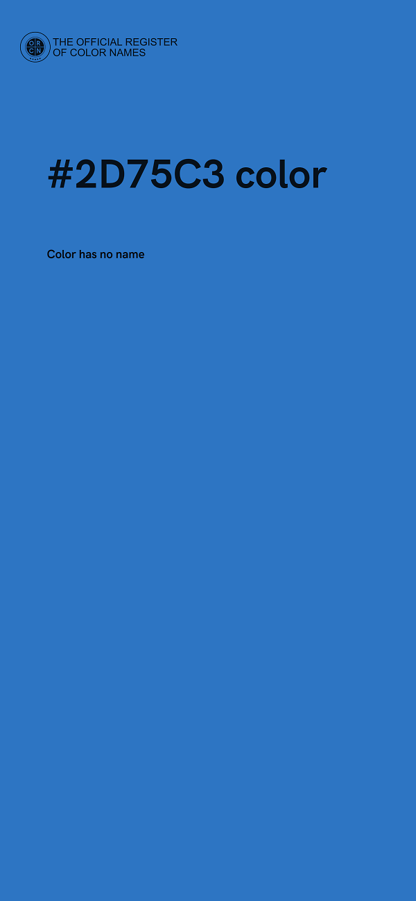 #2D75C3 color image